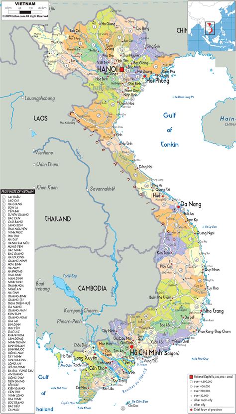 Detailed Political Map Of Vietnam Ezilon Maps 68400 Hot Sex Picture