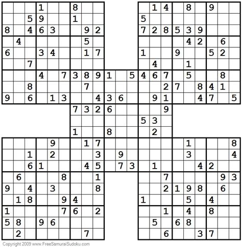 1001 Moderate Samurai Sudoku Puzzles Puzzleandgames Sudoku Puzzles