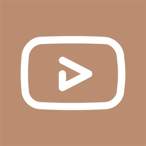 Ios Youtube App Iconcover White And Brown Ios App Iphone Iphone App