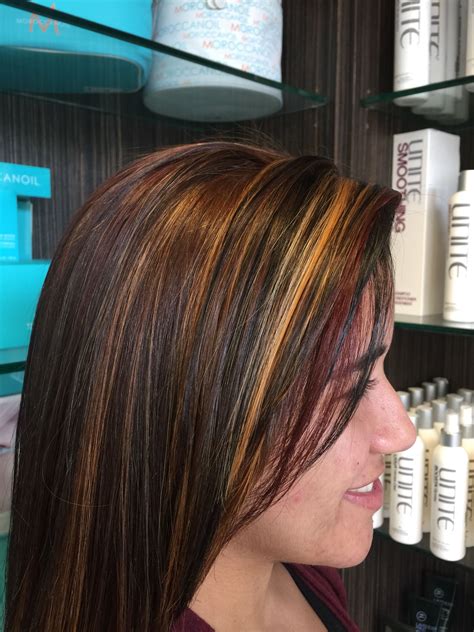 Multi Color Highlights Long Hair Styles Colored Highlights Hair Styles