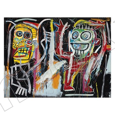 Basquiat Dustheads Quadro Stampa Su Tela Poster Pannello