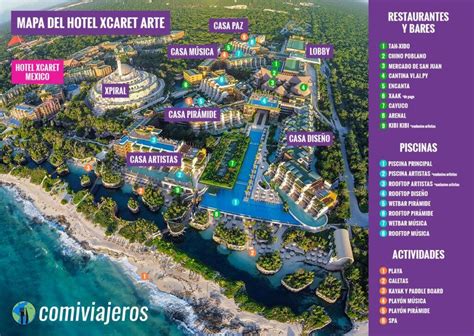 Xcaret Arte Hotel The Best Guide Map Daily Plan