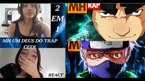 React 2 Em 1 Tipo Kakashi Tipo Gai Naruto Style Trap Prod