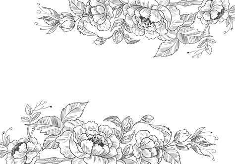 Hand Drawn Floral Vector Art Icons And Graphics For Free Download