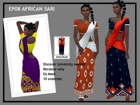 The Sims Resource Ef08 African Sari