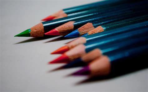 Colored Pencils Macro Macbook Air Wallpaper Download Allmacwallpaper