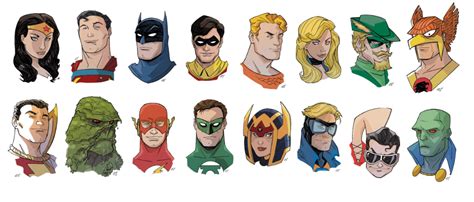 Artwork Dc Comics Character Headshots By Craig Rousseau Rdccomics