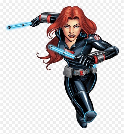 Drawing Marvel Black Widow Avengers Black Widow Cartoon Free