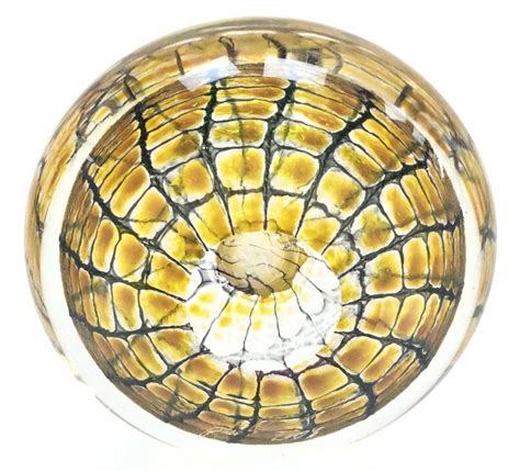 Lot Tom Philabaum Iridescent Art Glass Paperweight
