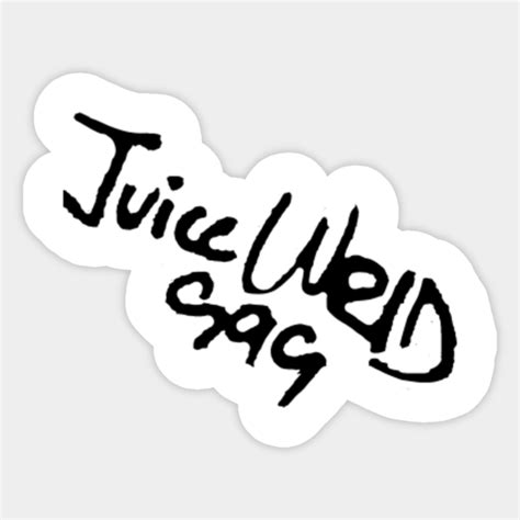 Juice Wrld Signature Juice Wrld Sticker Teepublic