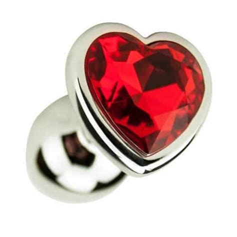 Precious Metals Heart Shaped Butt Plug Silver With A Passion