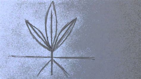 How To Draw A Weed Leaf Youtube