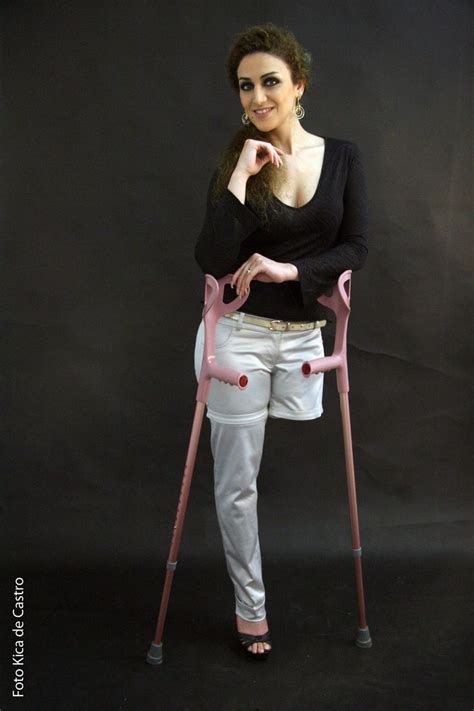 Female Amputees Crutches