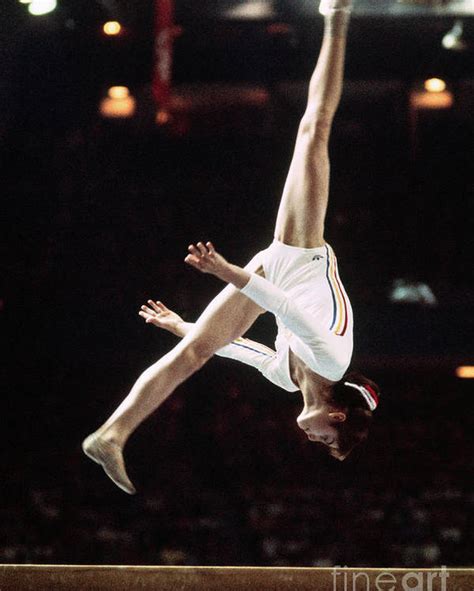 Nadia Comaneci In Olympic Action Photograph By Bettmann Hot Sex Picture