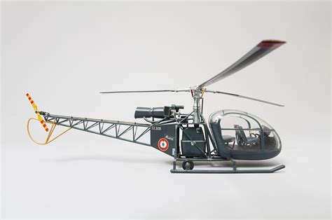 Oeuvre Précisions Maquette Davion Hélicoptère Alouette Ii Se