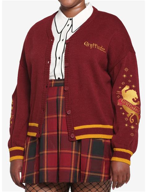 Harry Potter Gryffindor Skimmer Girls Plus Cardigan Hot Topic