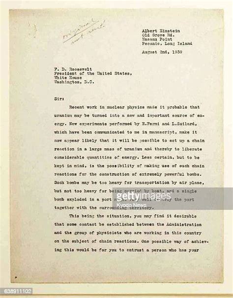 Einstein Letter Photos And Premium High Res Pictures Getty Images