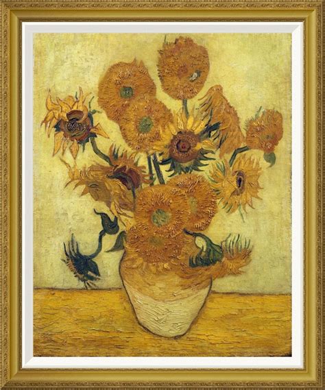 Vincent van gogh rejuvenated his life and his art in paris. "Vase with Fifteen Sunflowers, 1889" by Vincent Van Gogh, 23x28" - Traditional - Prints And ...