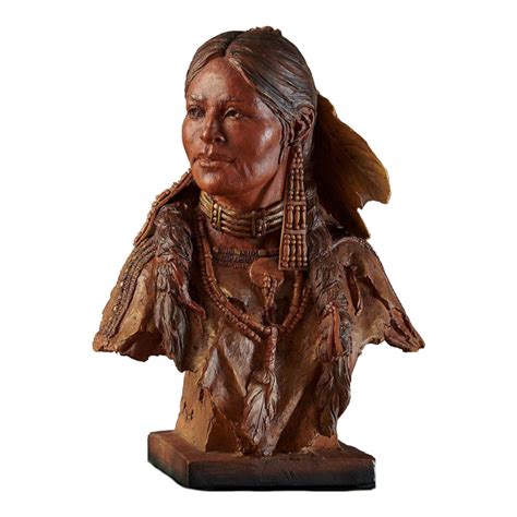 Ceremonial Beauty Native American Bust — Allsculptures