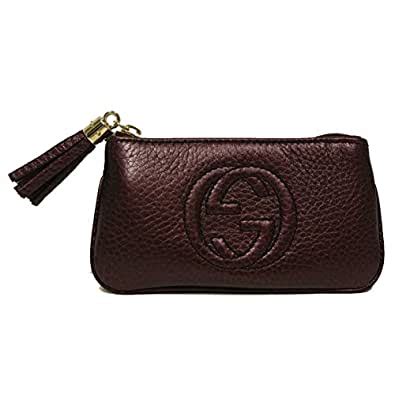Maybe you would like to learn more about one of these? Amazon.com: Gucci Soho Burgundy Plum Leather Tassel Clip Keychain Wallet 354358: Shoes