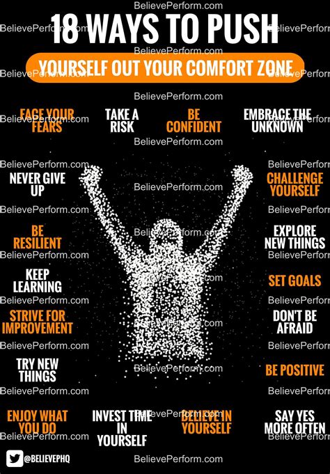 Ways To Push Yourself Out Your Comfort Zone Believeperform The Uk S Leading Sports