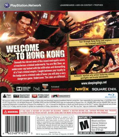 Sleeping Dogs 2012 Playstation 3 Box Cover Art Mobygames