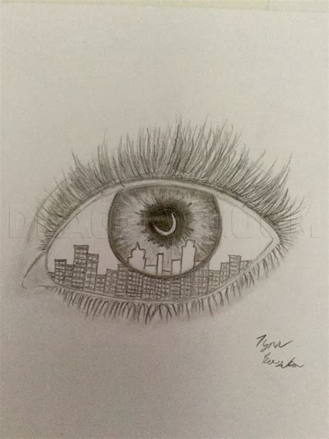 How To Draw A Cool Eye Step By Step Drawing Guide By