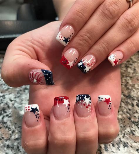 4th Of July Nails Pic By Finetouchnailsnutley Patriotic Nails