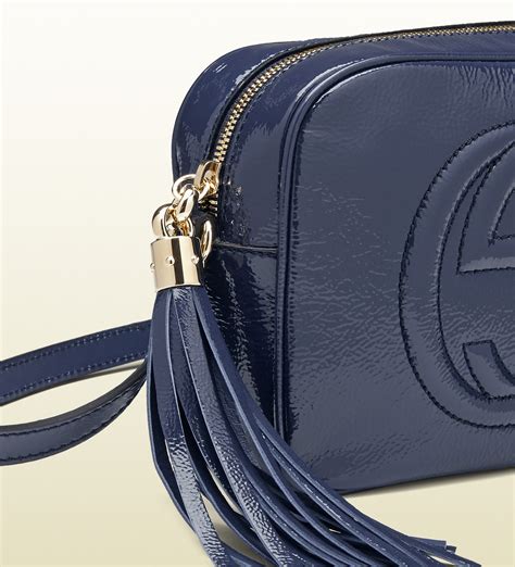 Gucci Soho Leather Disco Bag In Blue Lyst