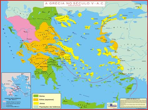 Grécia Regiões Mapa