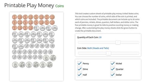 17 Best Kid Money Printables Free Play Money For Kids