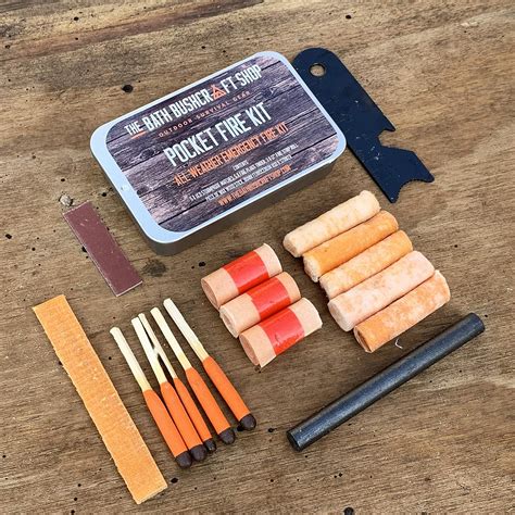 Edc Pocket Fire Kit Emergency Fire Starting Kit Bushcraft Survival