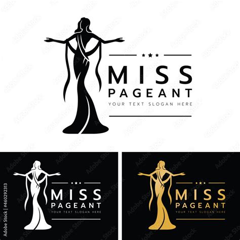 Miss Pageant Logo The Beauty Queen Pageant Are Spread Out Your Arms