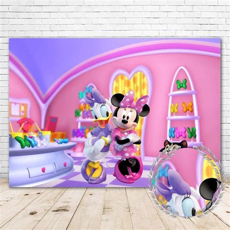 Buy Moonlight Studio Minnie Mouse And Daisy Bowtique Backdrop X Happy