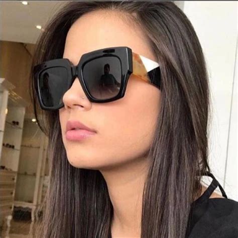 Buy White Square Sunglasses Women Oversized Square Sun Glasses Female Designer