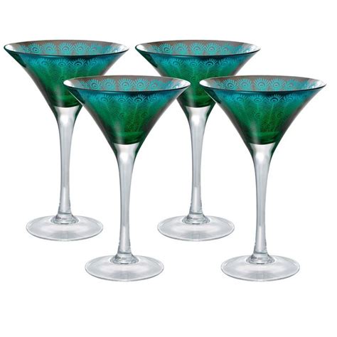 Artland 8 Oz Martini Glass Set Of 4 51182b The Home Depot Glass Set Glass Martini