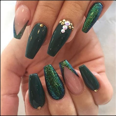 38 Cute And Awesome Acrylic Nails Design Ideas For Any Season Green