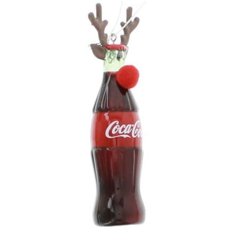 Blow Mold Bottle Antlers Coca Cola Christmas Ornament Walmart Com