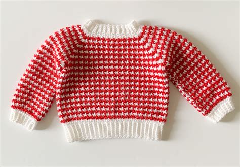 Crochet Houndstooth Baby Sweater Daisy Farm Crafts