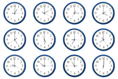 Clocks Day And Night Hours Stock Photo Download Image Now Istock
