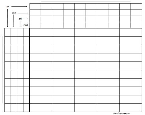 Printable Football Squares Grids The Nfl Pool Manager