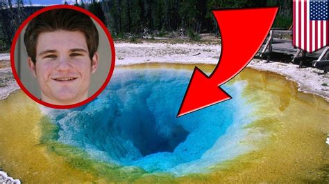 man completly dissolves in geyser at yellowstone park after falling in yellowstone hot springs