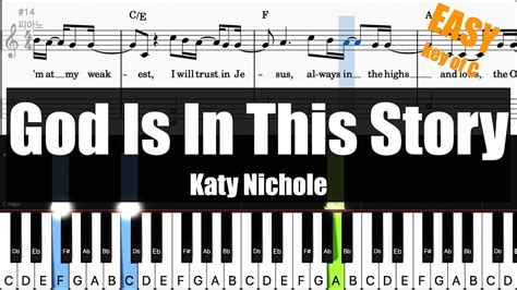 🎹katy Nichole God Is In This Story Key Of C Sheet Lyrics Chords Piano Easy Tutorial Youtube