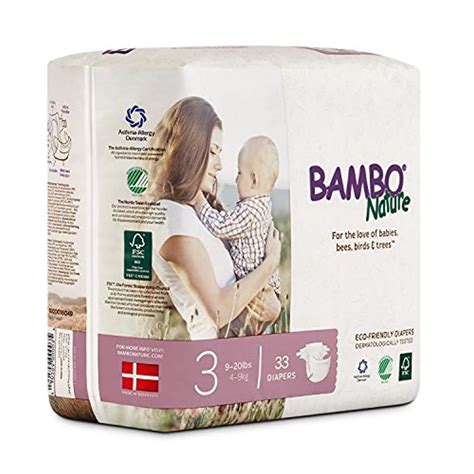 Bambo Nature Premium Baby Diapers Size 3 198 Count 6 Packs Of 33