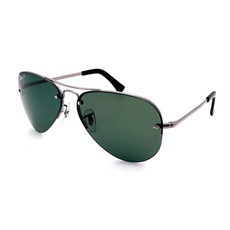 Unisex Rb3449 4 9a Rimless Aviator Sunglasses Gunmetal Ray Ban Touch Of Modern