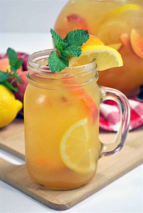 Sugar Free Peach Lemonade Recipe Peach Lemonade Peach Lemonade