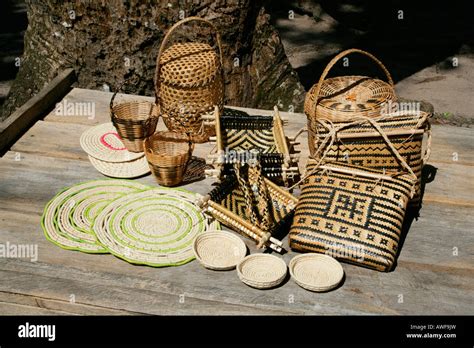 Arawak Tribe Woven Handicrafts Santa Mission Guyana South America