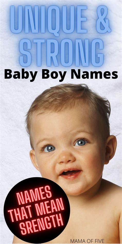 Unique Strong Boys Names That Mean Strength With Origins And Meanings