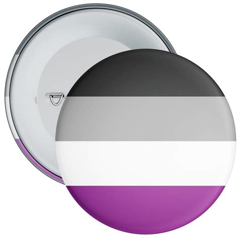 Asexual Lgbtq Identity Pin Badge The Badge Centre