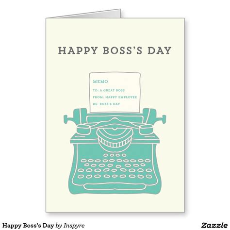 Happy Bosss Day Thank You Card Zazzle Happy Bosss Day Bosses Day